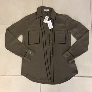 Express button up blouse NWT